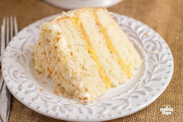 Coconut Lemon Layer Cake - Dixie Crystals