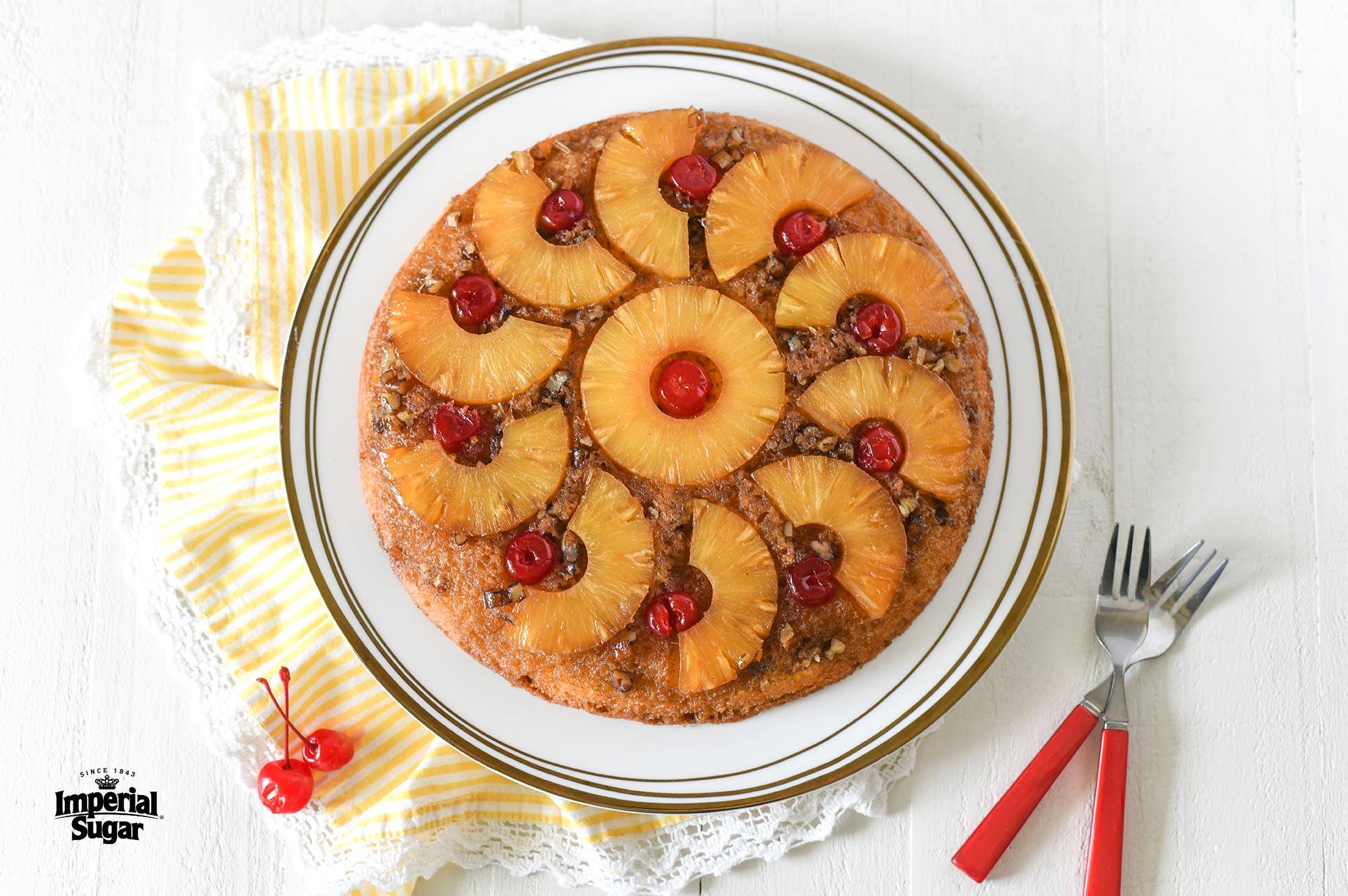 Gluten Free Pineapple Upside-Down Cake - What the Fork