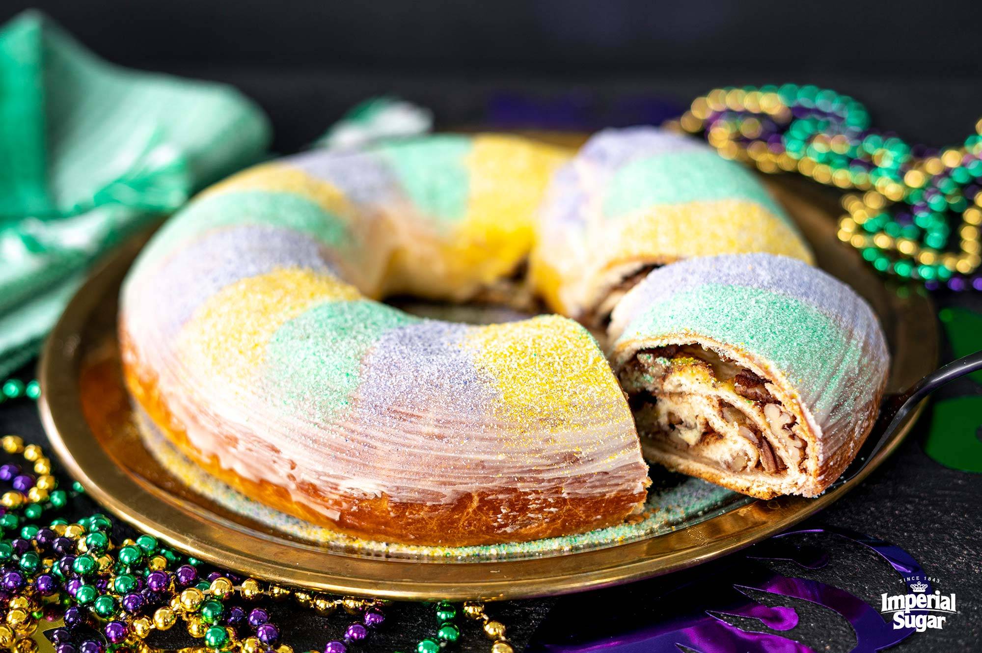 Mardi Gras King Cake Dixie Crystals