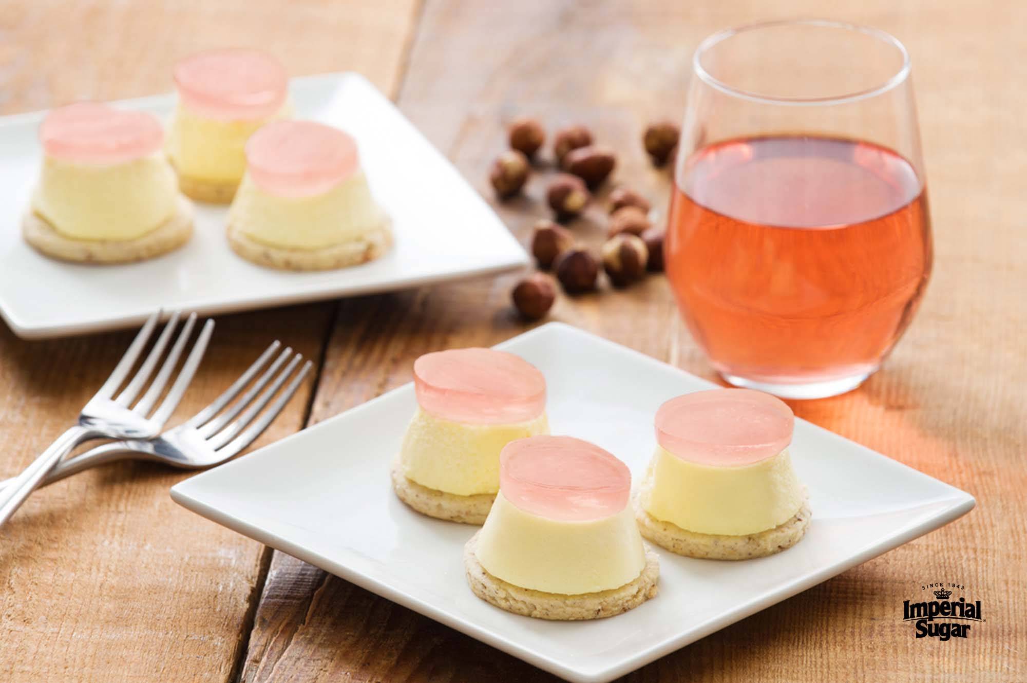 Mini Cheesecakes with Wine Gelées Recipe