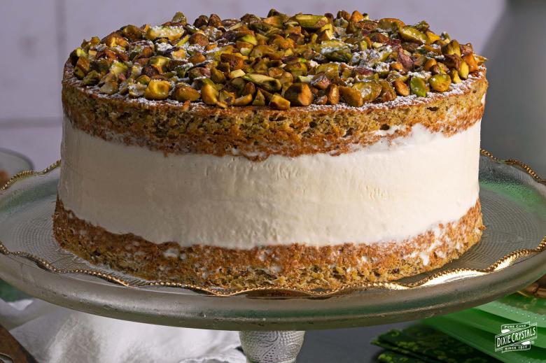 Baked's Pistachio Cake with Honey Buttercream Recipe