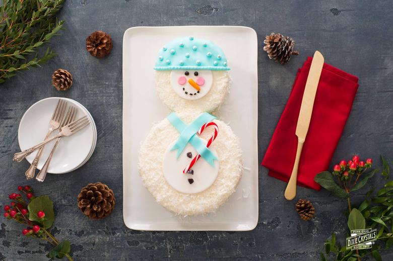 Snowman Cake  Dixie Crystals