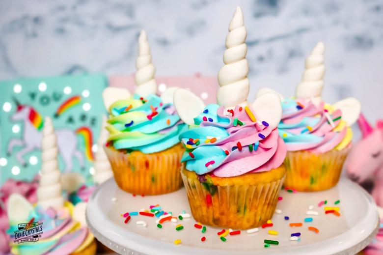 Unicorn cupcakes recipe - The Little Blog Of Vegan