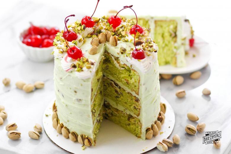Pistachio Rose Russian Napoleon Cake (GF Version Also) - Welcome 2 Our Table