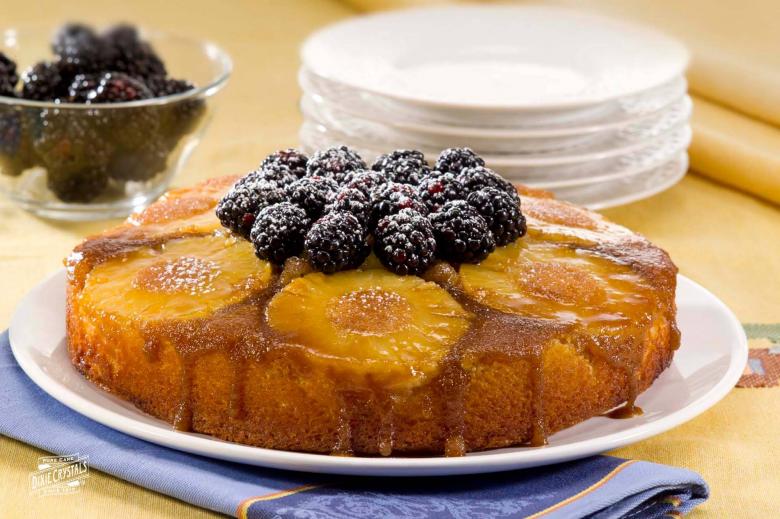 Upside Down Pineapple Cake dixie