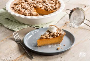 Pumpkin Pie With Hazelnut Streusel dixie