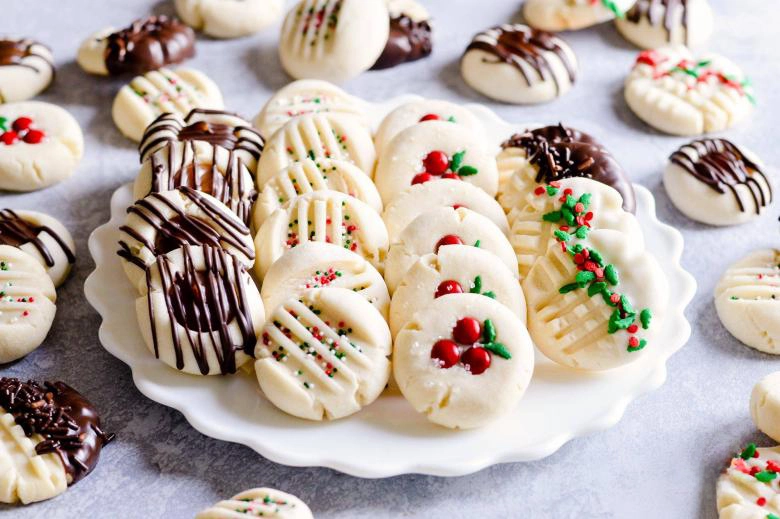 Whipped Shortbread Cookies