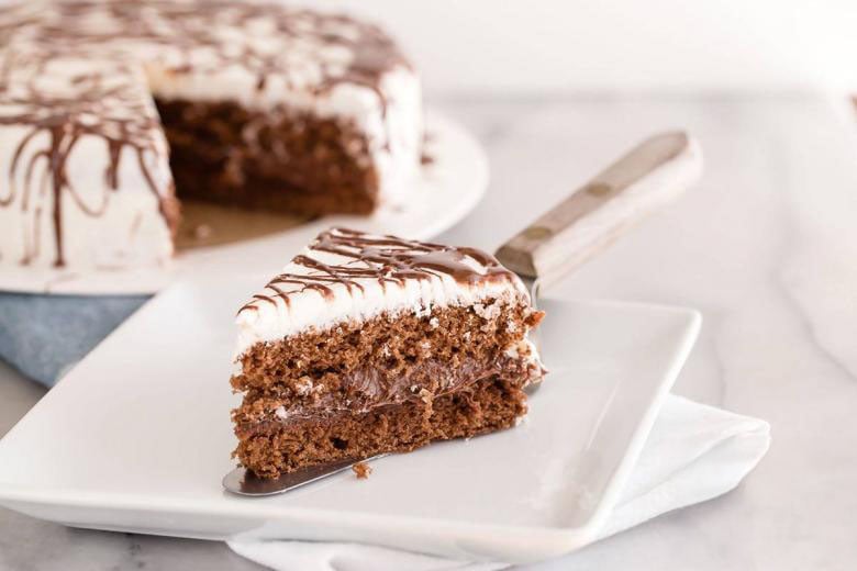 17 Minute Chocolate Cake With Silhouette Frosting