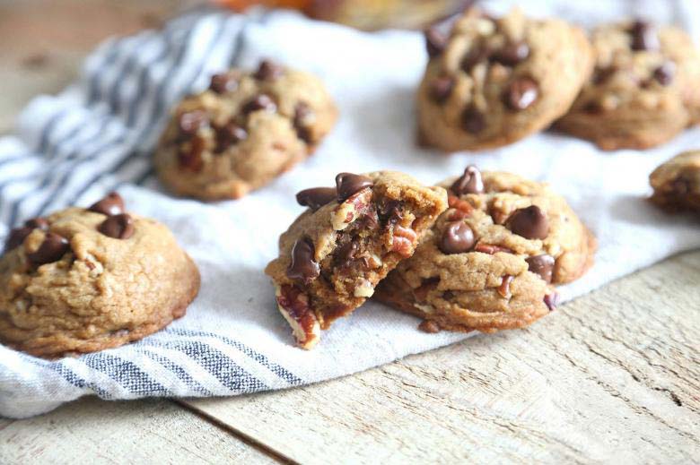Bourbon Chocolate Pecan Cookies