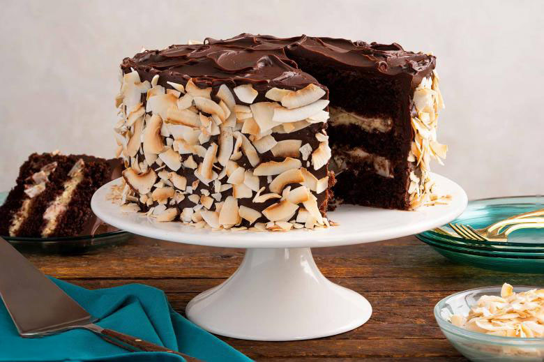 Chocolate Coconut Layer Cake