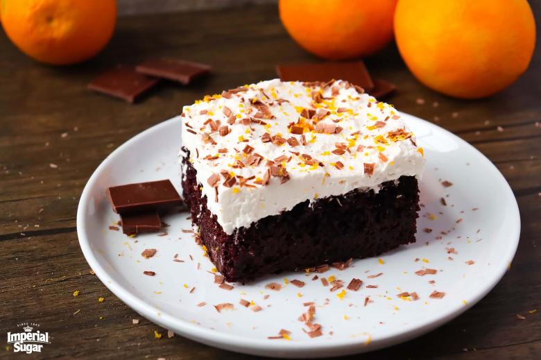 Chocolate Orange Poke Cake