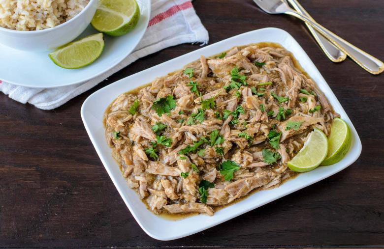 Slow Cooker Salsa Verde Pulled Pork