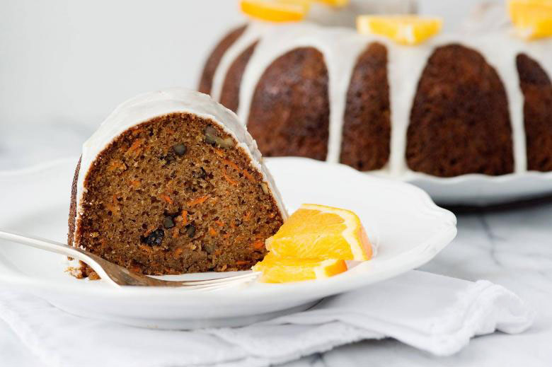 Carrot Cake Deluxe With Orange Icing