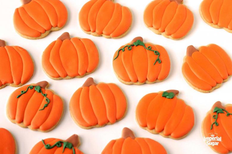 Pumpkin Spiced Cut Out Cookies With Maple Royal Icing