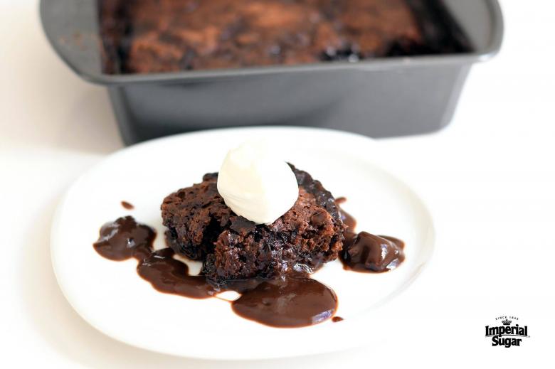 Upside Down Chocolate Pudding - Dixie Crystals