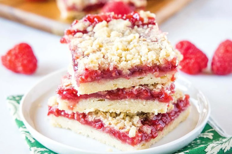 Raspberry Crumble Bars
